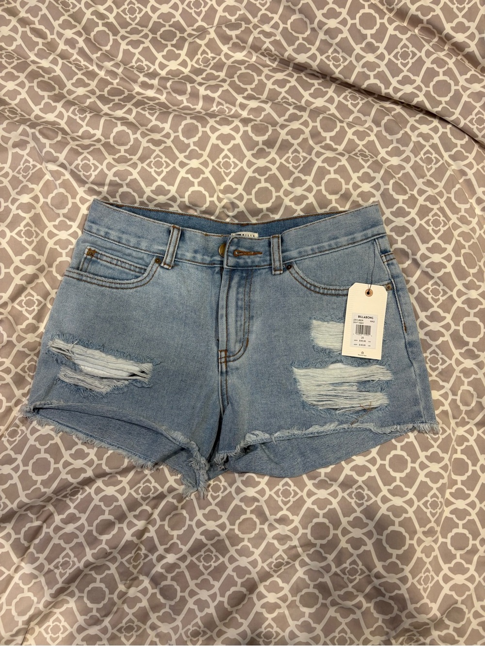 Billabong Light Blue Denim Shorts